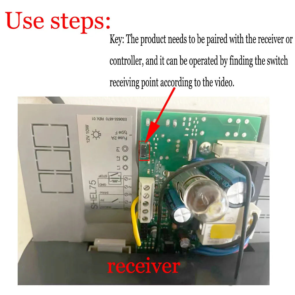 433.92MHz FLOR FLO2RS Rolling FLO4RS ON1 ON2 ON4 INTI1L INTI2L INTI1Y INTI2Y Garage Gate Opener Remote Control 2PCS