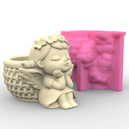 Succulents Flower Pot Resin Silicone Mold DIY Garden Concrete Flowerpot Holder Mould Handmade Crafts Home Decor