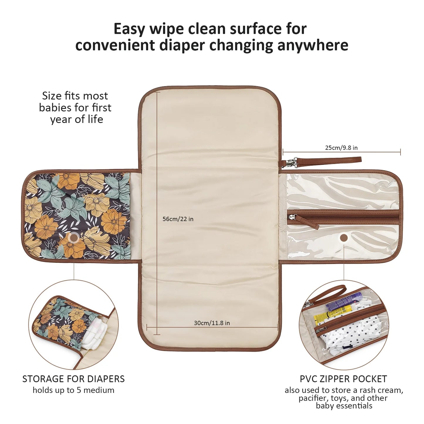 Portable Diaper Changing Pad Portable Changing pad for Newborn Baby Changing Pad