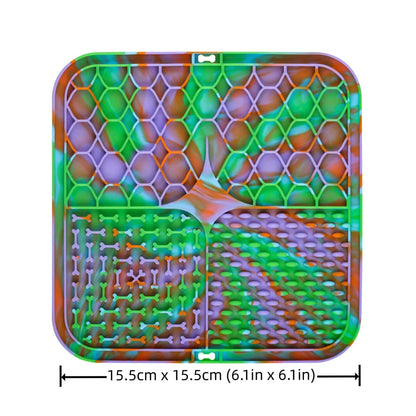Silicone Pet Licking Pad for Dog & Cat | Anti-Choking Slow Feeder with Suction Cup | Yogurt Meal Mat & Slow Food Bowl Plate