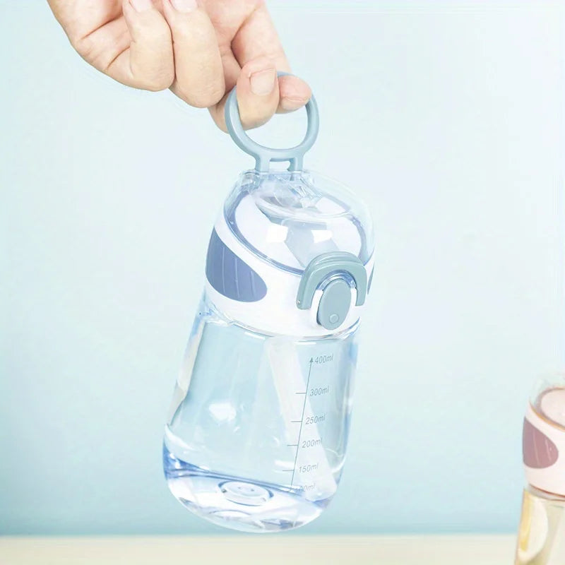 Leak-Proof Portable Water Bottle - Cute, Compact Design for Men & Women, PVC-Free Plastic, Ideal for Outdoor Activities & Travel