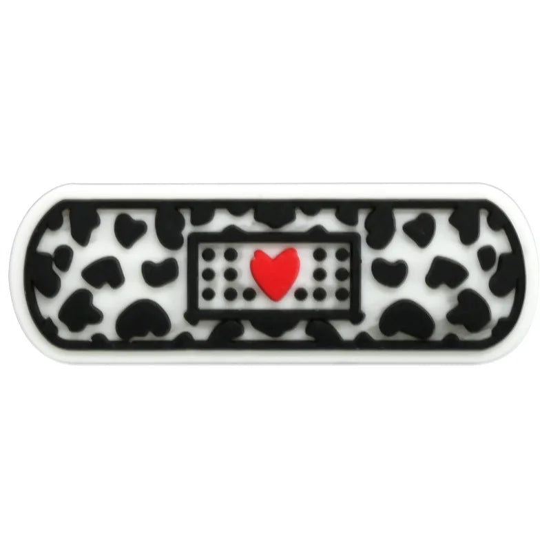 Leopard Print Shoe Charms for Crocs Pin Accessories Decoration Bracelet Wristband PVC Pin Women Party Gifts