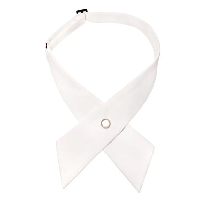 Crisscross Bow Tie Fashionsolid Color  Detachable Collar jk Apparel Accessories