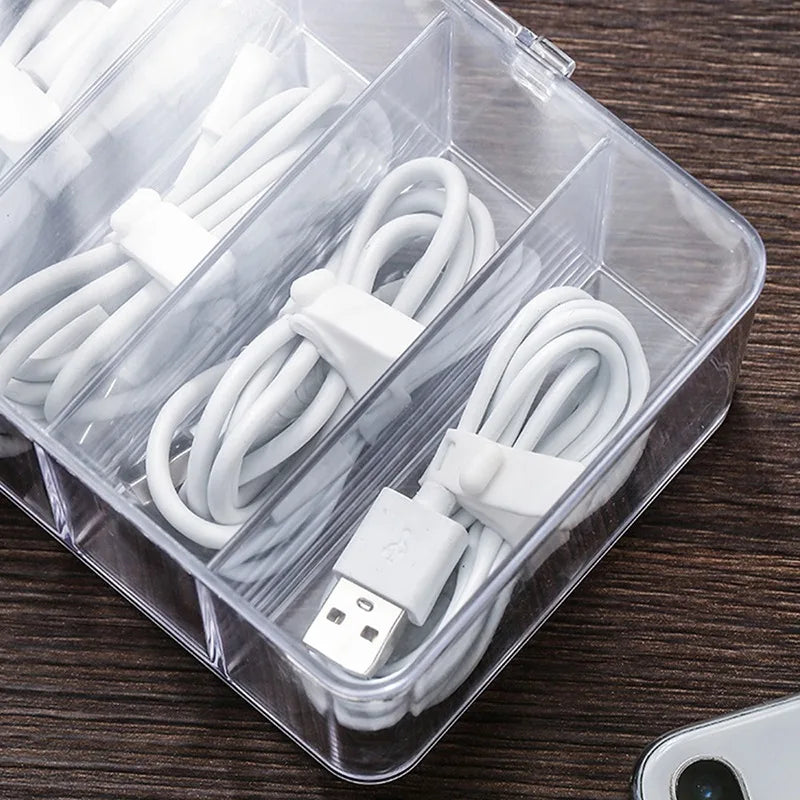 Cable Storage Box Dustproof Power Cable Storage  Wire Manager  Desktop Charging Cable Collect Box
