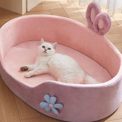 Pet Bed Detachable Washable Dog Sleeping Bed Soft Comfortable Warm Cat Bed for Four Seasons Soft Pet Bed
