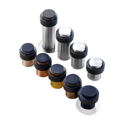 Rubber Door Stopper Stainless Steel Door Protective Pad Wall Protector Door Stop Anti-collision Door Holder Door Stops Hardware