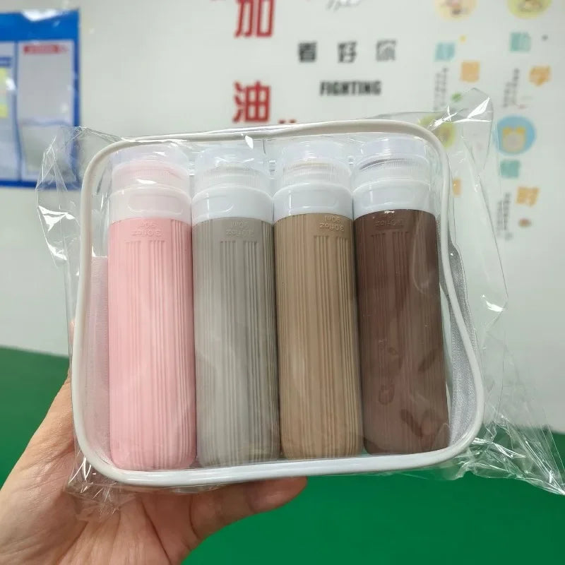 90ML Travel Bottle Set Refillable Lotion Shampoo Shower Gel Tube Bottling Cosmetic Empty Liquid Leak Proof Container Accessories