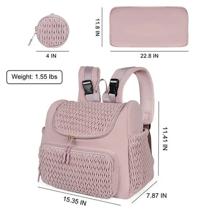 New Baby Diaper Bag Outdoor Stroller Organizer With Changing Pad Mommy Bag Large Capacity Maternity Backpack Insulated Pocket