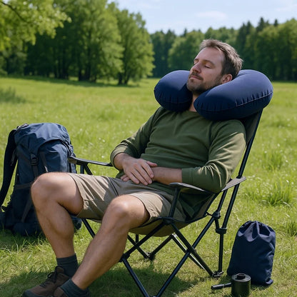 Portable Inflatable Pillow Multifunctional Body Pillow Cushion Positions Support Air Cushion Outdoor Travel Triangular Pillow