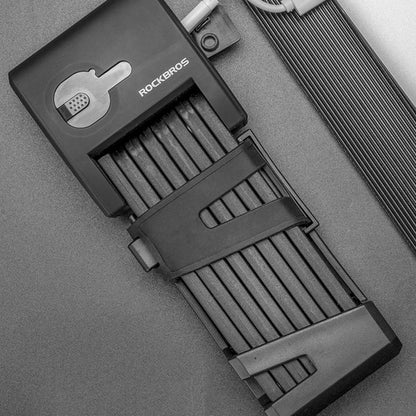 Bicycle Lock Heavt Duty Anti-Theft Smart Fingerprint Folding Lock Alloy Steel Anti-Hydraulic Shear Motorcycle Bike Accessories