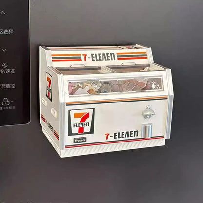 Creative Fridge Magnets 3D Freezer Shop Cabinet Miniature Toy Display Models Mini Decoration Simulation Toy Refrigerator Sticker