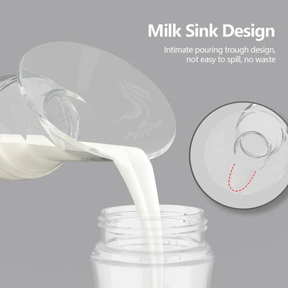 Portable silicone hand breast pump Breast milk reservoir Maternity feeding supplies With dust cap