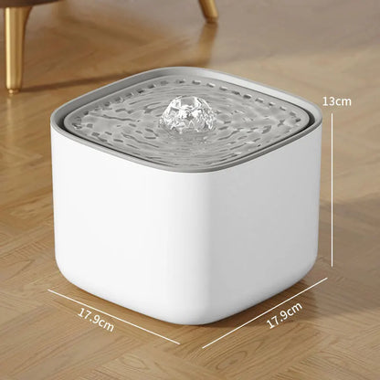 2/3L Cat Water Fountain Auto Recirculate Filter Large Capacity Filtring Cat Water Drinker USB Electric Mute Cats Water Dispenser