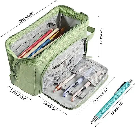 Super Large Capacity Pencil Case School Acsesories Pen Bag Student Box Back to School Office Supplies Statioenry Accessories