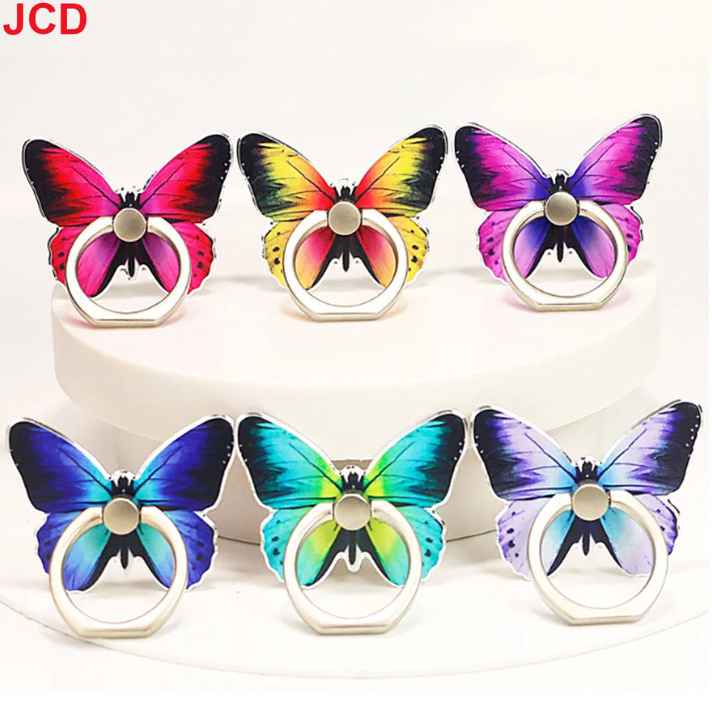 JCD 1pc Luxury Universal Beautiful Butterfly Mobile Phone Handle Holder Suitable Mobile Phone Ring Holder Mobile Phone Holder