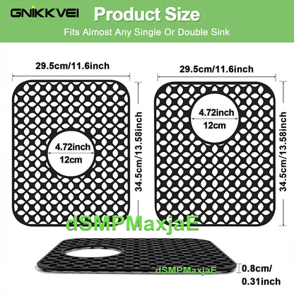 Silicone Sink Mat,Kitchen Sink Mats Grid Accessory,Non-slip Sink Protector for Kitchen Bottom of Farmhouse Porcelain Sink