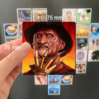 Horror Freddy Krueger Fridge Magnet Photo Personalized For Office Family Kitchen Refrigerator Friends Gift Holiday Decor
