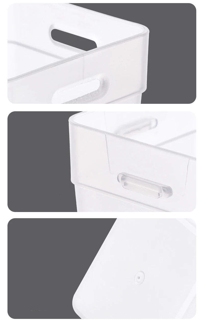 2Pcs Refrigerator Organizer Bins Transparent Fridge Storage Bin Food Fresh Box Vegetable Fruit Container Kitchen Accessories