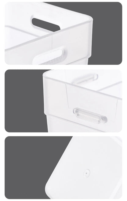 2Pcs Refrigerator Organizer Bins Transparent Fridge Storage Bin Food Fresh Box Vegetable Fruit Container Kitchen Accessories