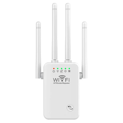 WiFi Extenders Signal Booster 2.4G Wireless WiFi Internet Repeater 300Mbps 4 Antenna Long Range with Ethernet Port For Home