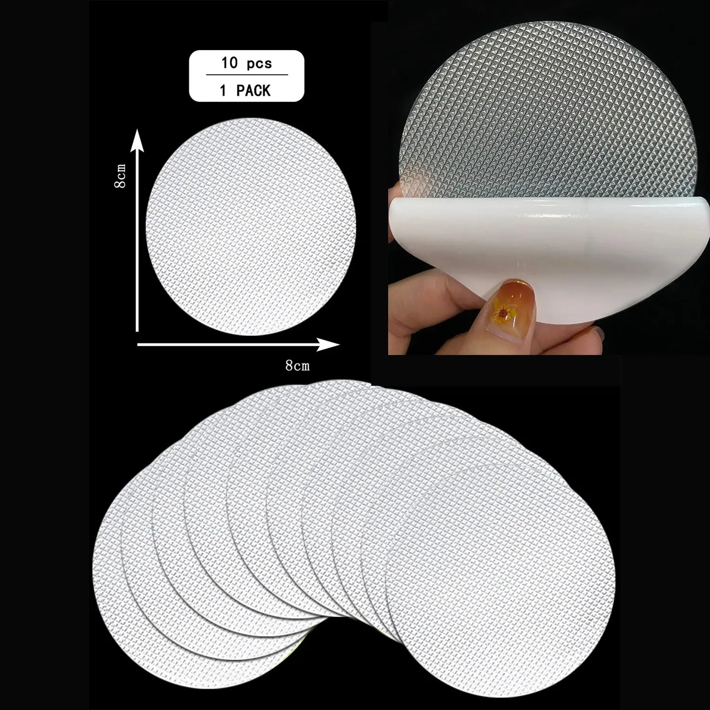 10 PCS Anti Slip Shower Tread Sticker Safety Bathtub Strips Premium Adhesive Star Snowflak Decals for Bath Tub Shower Stairs