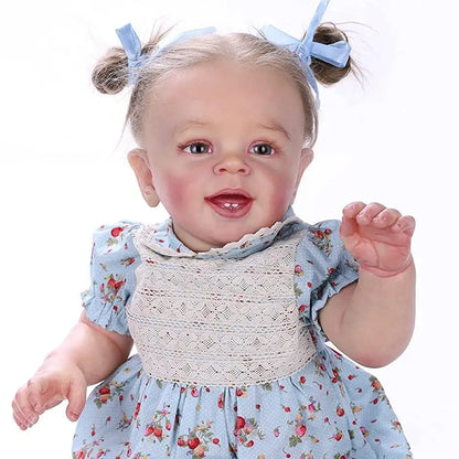 A 55cm-long fully enamel doll that can be washed and reused, perfect for soothing and entertaining babies. It's a realistic baby