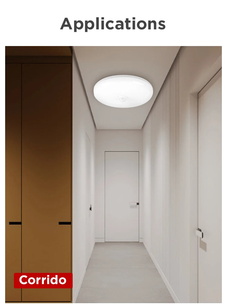 Smart Sensor LED Light Ceiling Lamp Modern Home Indoor Aisle LED Hanging Fixture Induction Lighting Living Room Luminaire Lamps