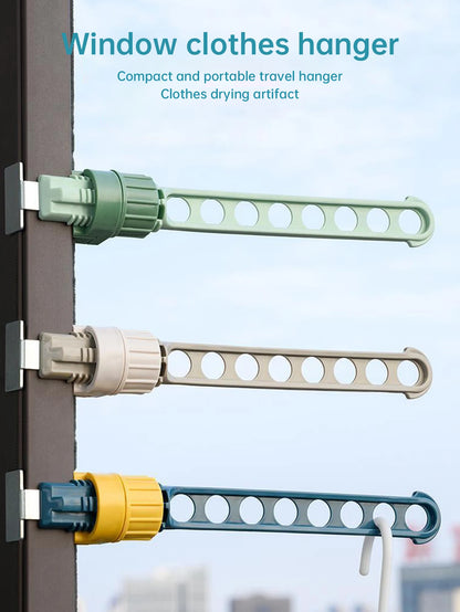 Drying Rack Balcony Clothes Drying Rack Wall Mounted Clothes Drying Rack Bathroom Drying Rack Indoor Space Saving 8 Holes