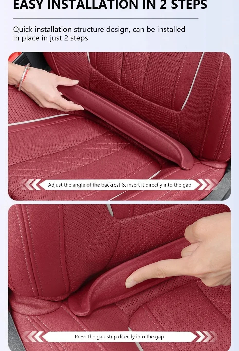 Car Seat Gap Filler Universal Flexible Back Seat Gap Protector For Seat Bottom Crevice Filler Auto Interior Decro Strip