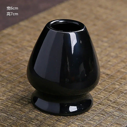 1PC Japanese Matcha Stirrer Rack Ceramic Tea Holder Matcha Chasen Rack Bamboo Matcha Whisk Stand Home Tea Maker Matcha Tools