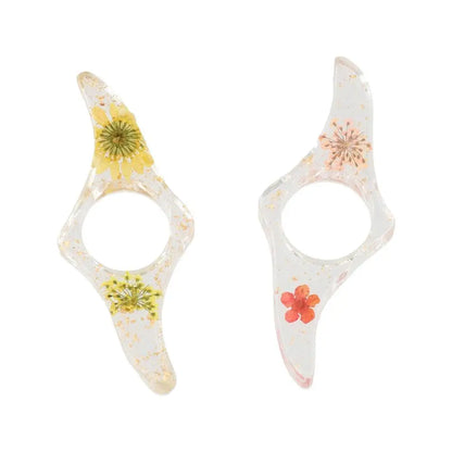 Book Accessories Acrylic Thumb Book Support Dried Flower Spreader Thumb Book Brace Colorful Smooth Book Page Holders Book Lovers
