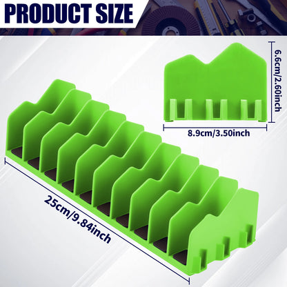 2 Pcs plier organizer rack Organizer Storage Rack Space-Saving Practical with Nonslip Rubber Base 10 Slots Pliers Cutters Organ