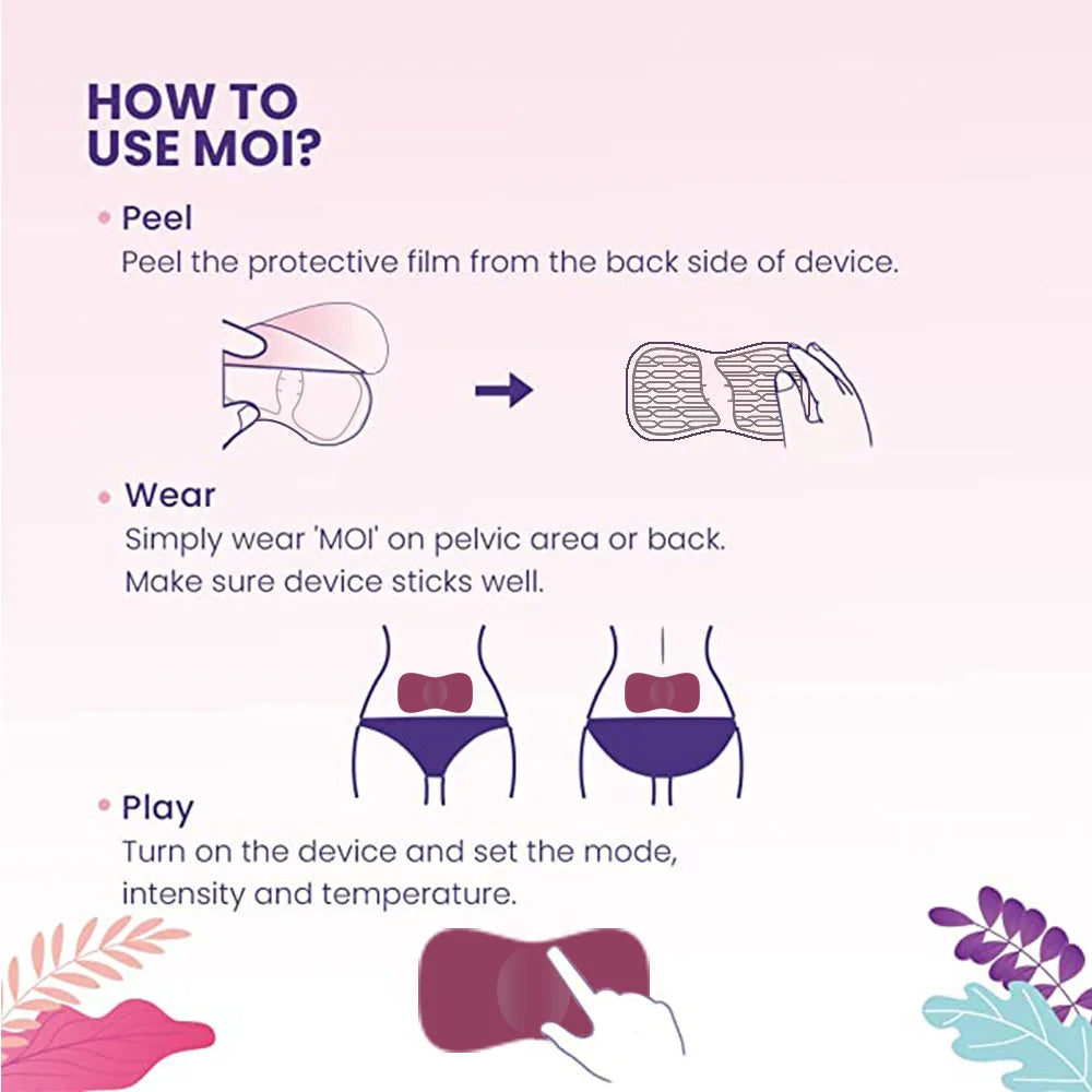 New Menstrual Heating Pad Menstrual Pain Relief Abdomen Massager Period Pain Relief Portable Cramp Relief Device