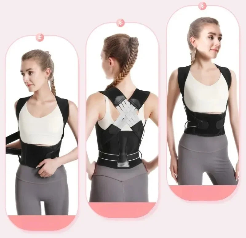 Back Posture Girdle for Women Men Shoulder Posture Corrector Back Support Gym Exercise Pilates Back Straightener Body Shape