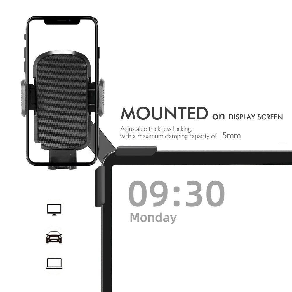 Magnet Car Mounted Display Screen Mobile Phone Holder 360 Degree Freely Rotation Foldable Mount Usded for Car Electric Vehicle