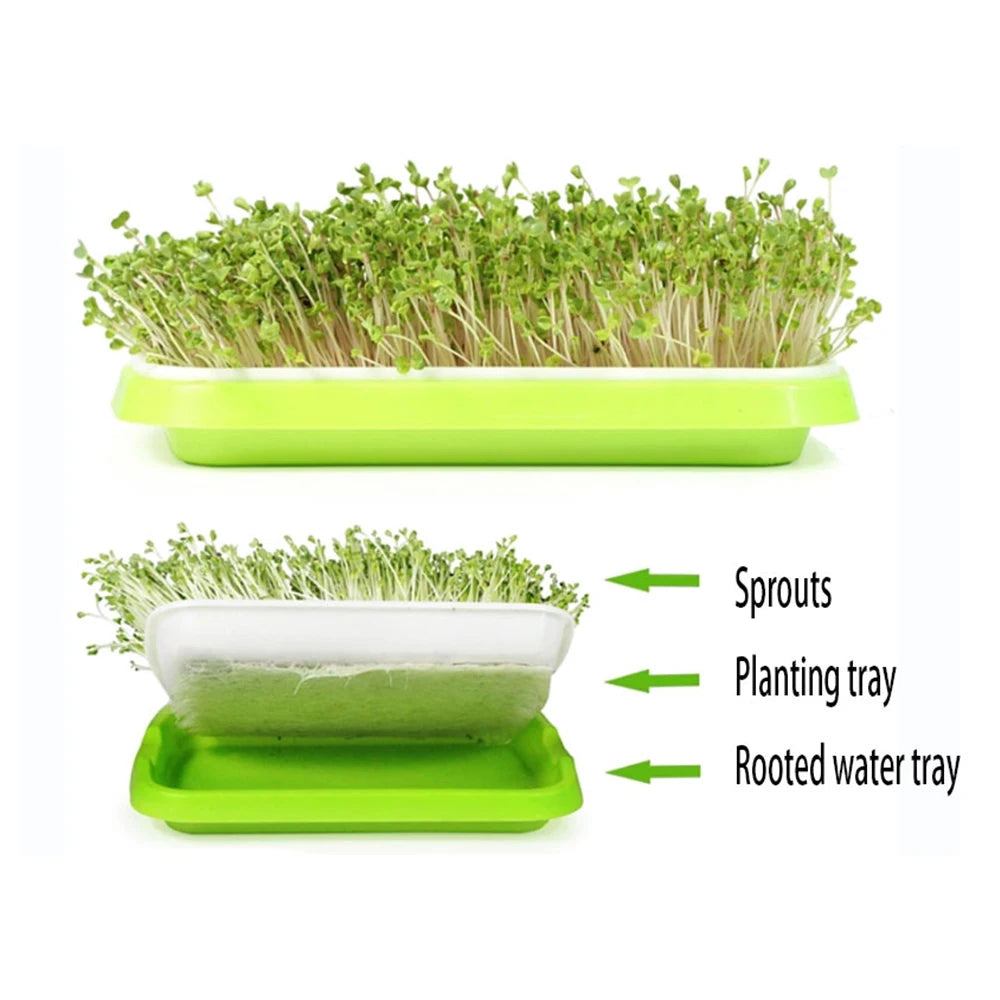 Microgreens Sprouter Tray Hydroponic / Sprouting Tray For Sprout Horticultural Hydroponic Systems Tray Garden Nursery Potted