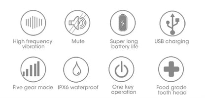 Electric Toothbrush Sonic Dental Teeth Whitening Kit Tooth Whitener Calculus Tartar Remover Tools Cleaner Stain Oral Care