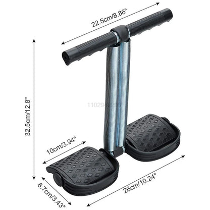 Elastic Sit Up Pull Rope Pedal Resistance Band Powerful Spring Drawstring Tummy Trimmer Equipment for Home Gym Bodybuilding