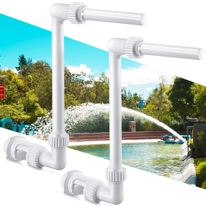 Swimming Pool Waterfall Fountain Kit PVC Feature Water Spay Pools Spa Decorations Easy Install Swimming Pool Accessories