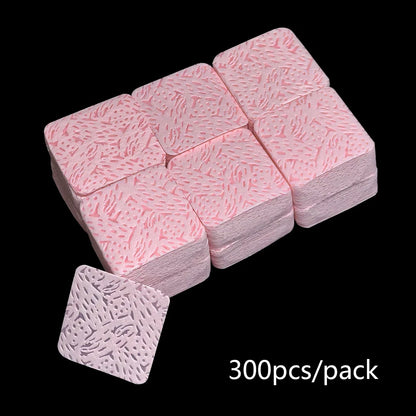 Lint Free Nail Wipes Nail Polish Remover Eyelash Extension Glue Cleaning Wipes Absorbent Soft Removal Tool for Nail Art
