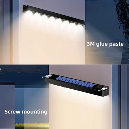 4/6/8LED Solar Wall Light Outdoor Waterproof Garden Decora Balcony Staircase Fence Home Atmosphere Lighting Solar Powered Lamp