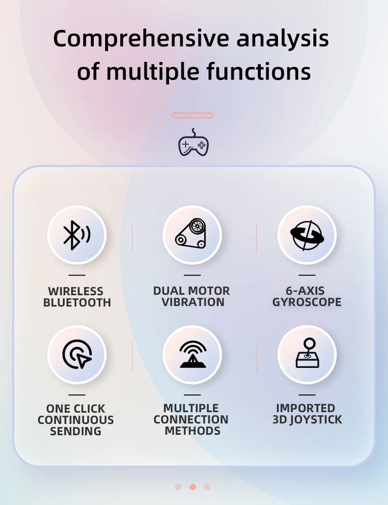 Switch gamepad  Wirelless  controller Supports Android phones/iOS/computers Win10/PS4 with dual motor vibration