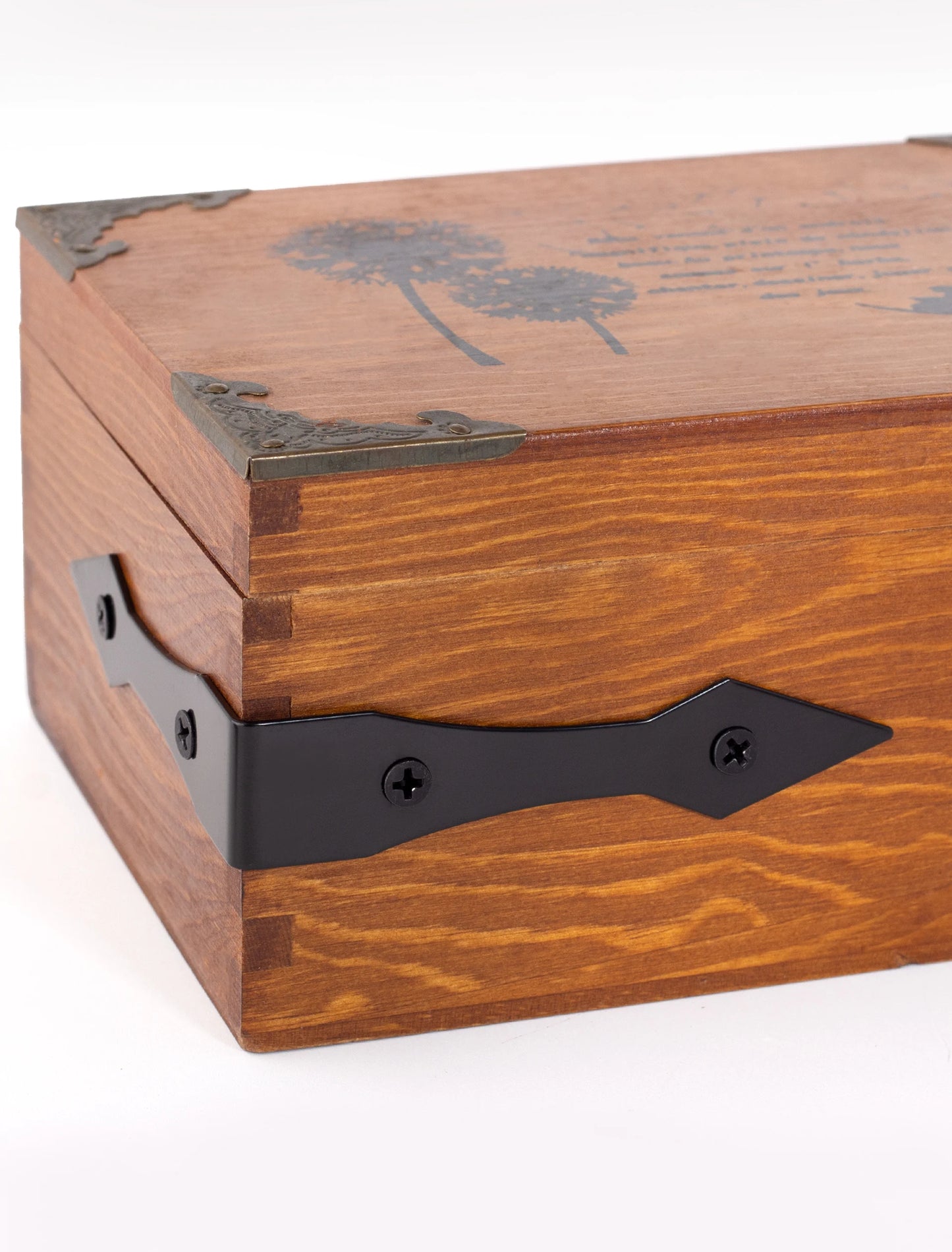 Black Metal Corner Protector Iron Decorative Corner Bracket Edge and Corner Guards for Wooden Table Desk Box Cabinet Furniture