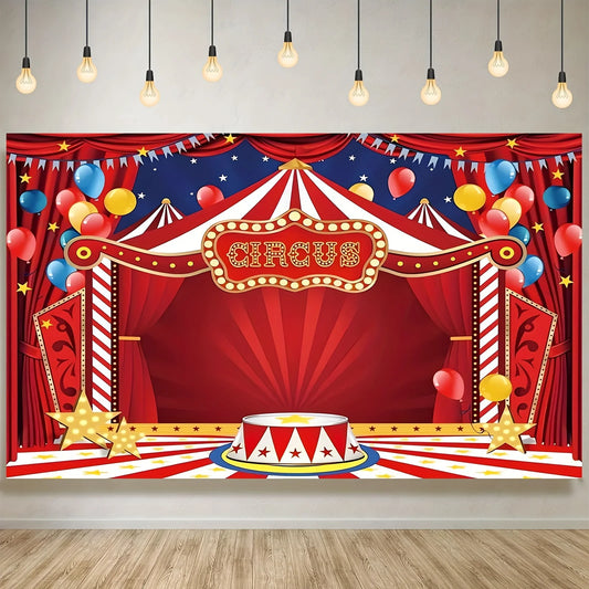 Circus Carnival party background Fabric Carnival theme party decoration background Circus birthday party background