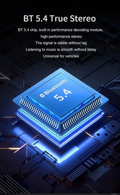 Xiaomi FM Transmitter Bluetooth 5.4 Hands-Free Portable Car AUX Radio Modulator MP3 Player with Fast Charging Adapter