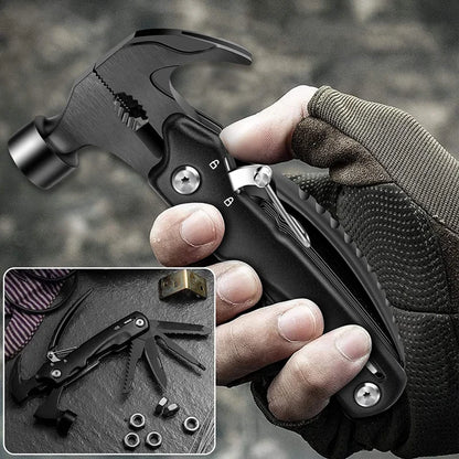12 IN 1 Multitool Hammer Outdoor Survival Gear Tool for Camping Hunting Hiking Accessories Car Emergency Escape Tool