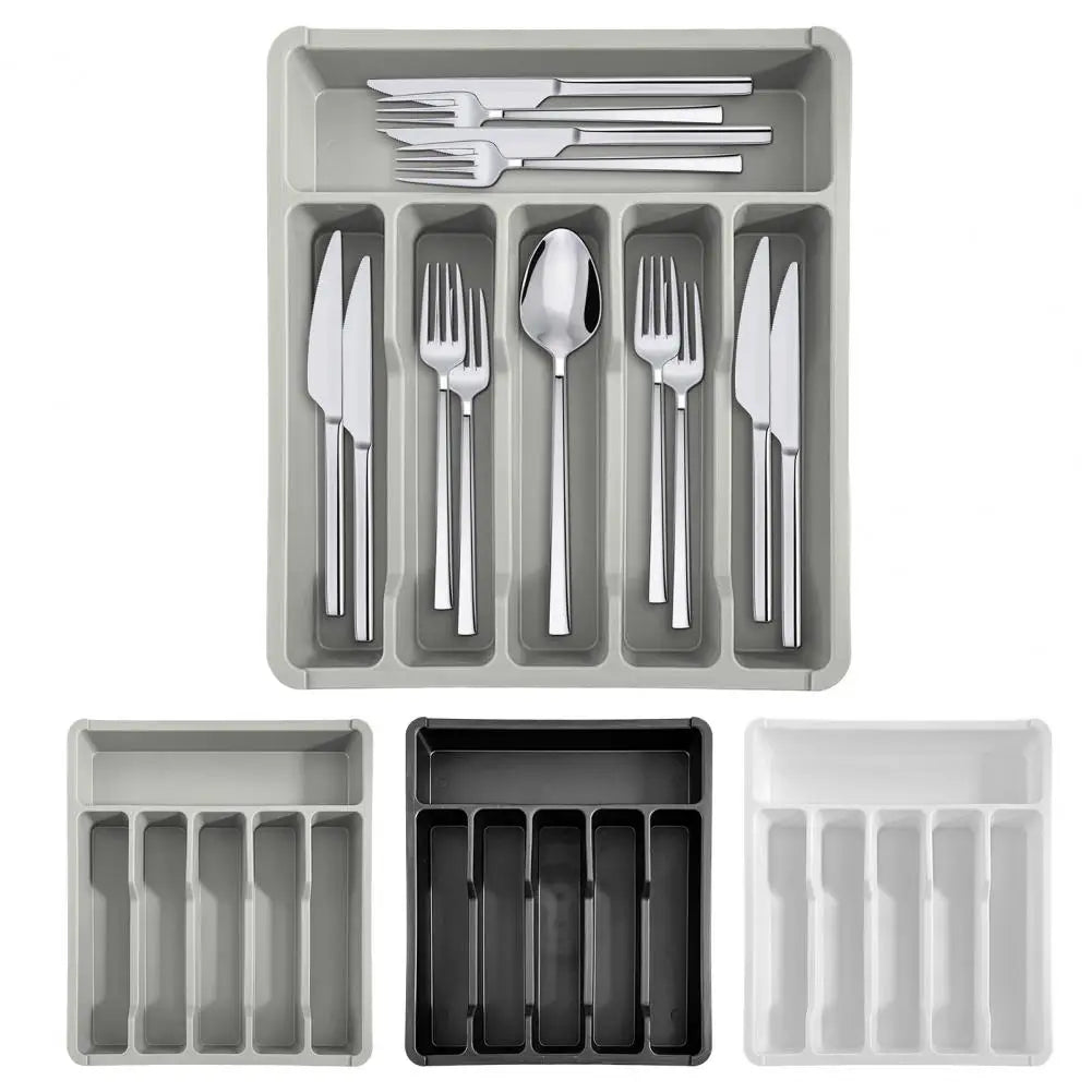 35*31cm Drawer Organizer Tray For Kitchen Drawer Expandable Cutlery Holder Adjustable Utensil Divider Spatula Gadgets Storage