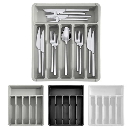 35*31cm Drawer Organizer Tray For Kitchen Drawer Expandable Cutlery Holder Adjustable Utensil Divider Spatula Gadgets Storage