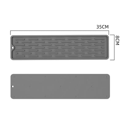 Silicone Countertop Mat Anti Slip Sink Tray Dinnerware Mat Organizer Kitchenware Protection Mat Storage Rack Kitchen Accessories