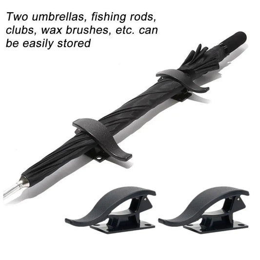 2Pcs Car Seat Back Hook Multi-purpose Trunk Umbrella Mount Holder Car Umbrella Storage Organizer Holders Universal Car Accessory